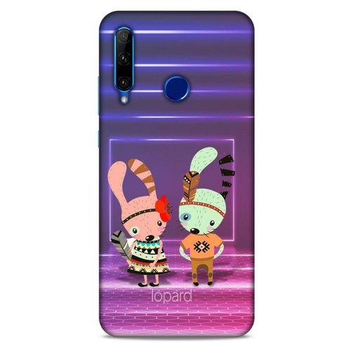 Huawei Y6P Kılıf FunnyMaX (4) Koruma Kılıfı Mor Pembe
