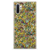 Samsung Galaxy Note 10 Plus Kılıf Hippie Doodle Arka Kapak Koruma Desenli Full Koruyucu