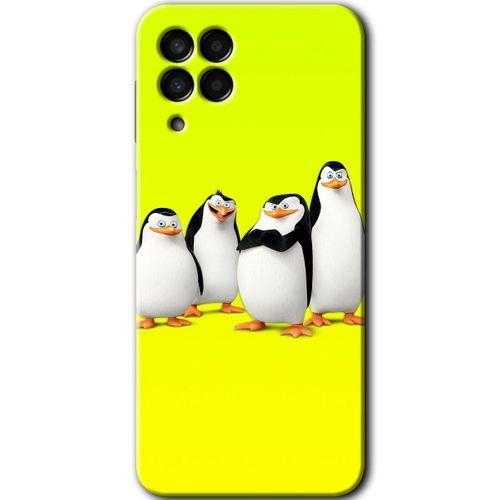 Galaxy M33 Kılıf HD Desen Baskılı Arka Kapak - Penguenler