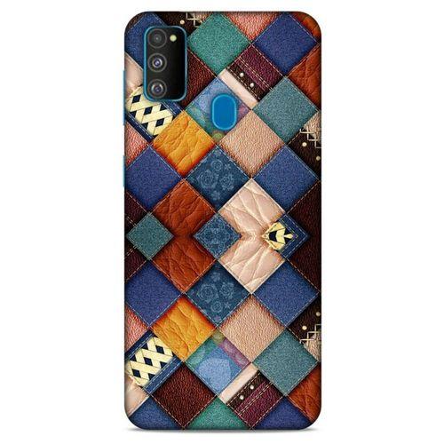 Samsung Galaxy M30s Kılıf Patchwork (31) TPU Kılıf Karışık Renkli