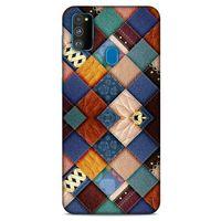 Samsung Galaxy M30s Kılıf Patchwork (31) TPU Kılıf Karışık Renkli