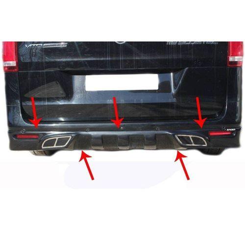 Mercedes Vito Uyumlu Arka Tampon Altı Fiber 2015 Ve Sonrası