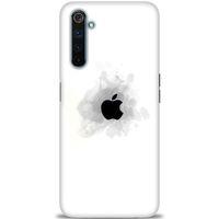 Realme 6 Pro Kılıf HD Baskılı Kılıf - Siyah Elma + Tam Ekran Koruyucu
