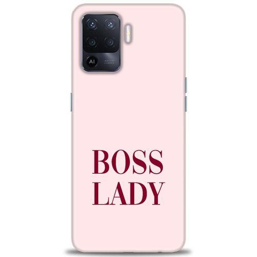 Oppo Reno 5 Lite Kılıf HD Baskılı Kılıf - Boss Lady + Tam Ekran Koruyucu