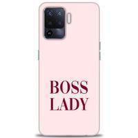 Oppo Reno 5 Lite Kılıf HD Baskılı Kılıf - Boss Lady + Tam Ekran Koruyucu