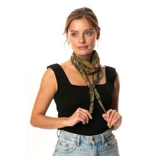 Vual Fular Çiçek Yeşil 6241