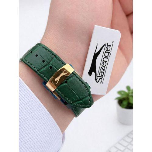 Slazenger Erkek Deri kordon Bileklik Hediyeli 2 Yıl Garantili Suya Dayanıklı Kol Saati VS.BLKT.0968
