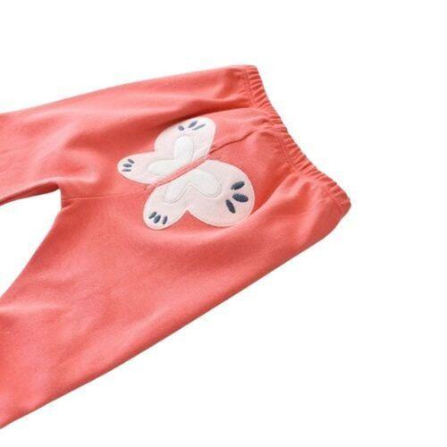 Bibaby Bibaby Biorganic Wild Flowers Patikli Pantolon 57773 Coral