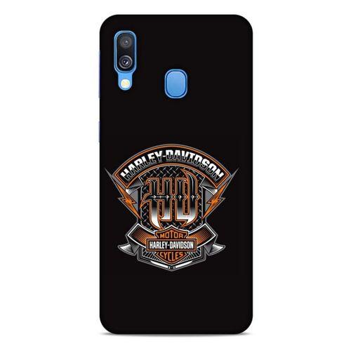 Samsung Galaxy A40 Uyumlu Kılıf Motorsiklet (39) Liquid Crystal Kılıf Harley Davidson