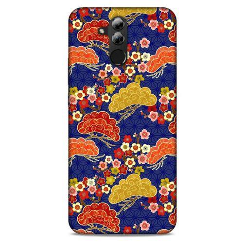 Huawei Mate 20 Lite Kılıf Japonya (50) Shockproof Kılıf Renkli Çiçekler