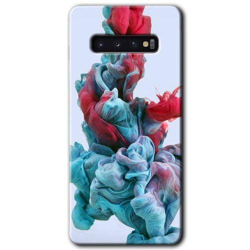 Potkal Hediye Fabrikası Samsung Galaxy S10 Kılıf HD Desen Baskılı Arka Kapak - Renkli Karışım