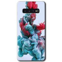 Potkal Hediye Fabrikası Samsung Galaxy S10 Kılıf HD Desen Baskılı Arka Kapak - Renkli Karışım