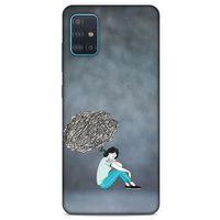 Samsung Galaxy A51 Kılıf Depresyon (5) Koruma Kabı Fuşya