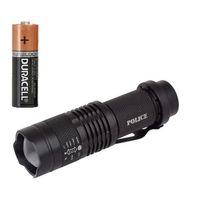 Cree Q5 Led Zoomlu  Pilli Mini Feneri 14500 Pil İle Çalışma Özelliği
