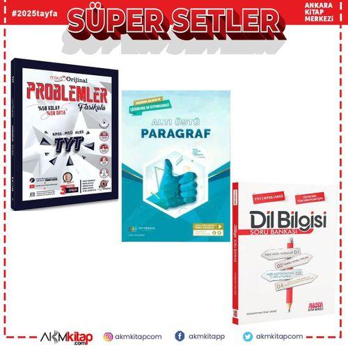 Orijinal Mikro TYT Problemler Fasikülü Antrenman Altı Üstü Paragraf ve AKM Dil Bilgisi Soru Bankası Seti 3 Kitap