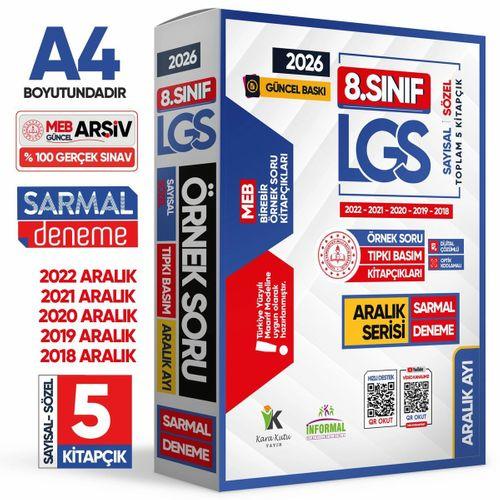 2026 8 Sınıf LGS Aralık Ayı MEB Örnek Soru Tıpkı Basım 5li Sarmal Deneme Paketi Dijital Çözümlü