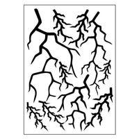 SEVGENT A4 Sticker 132 Tek Paket Çoklu Şimşek Siyah