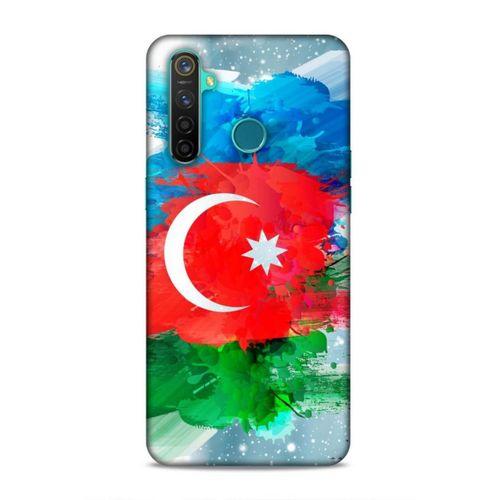 Realme 5 Pro Uyumlu Kılıf Azarbaijan (15) Antişok Kılıf Bayrak İllustre