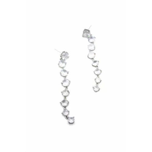 Zirkon Taşlı Küpe - Gümüş