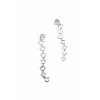 Zirkon Taşlı Küpe - Gümüş