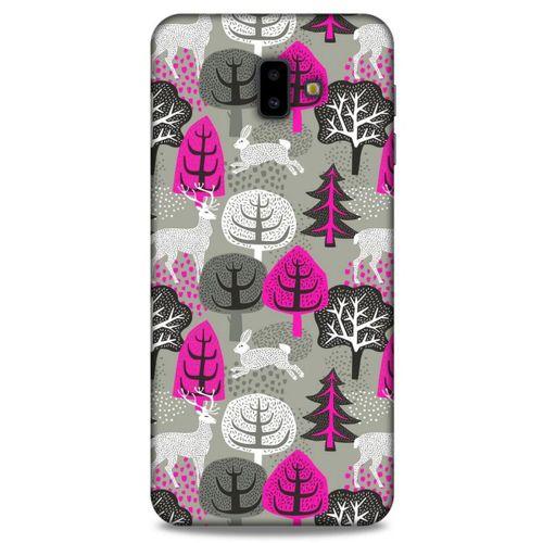 Samsung Galaxy J6 Plus Kılıf Snowix (31) TPU Kılıf Fuşya Gri