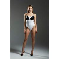 Siyah Göğüs Harness Deri Zincir Detaylı Büstiyer - Brf1227