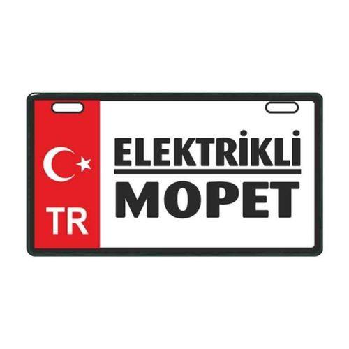 SEVGENT Kırmızı Elektrikli Mopet E-Bike Plakalık