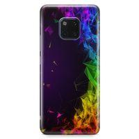 Huawei Mate 20 Pro Kılıf Prizma Arka Kapak Koruma Desenli Full Koruyucu