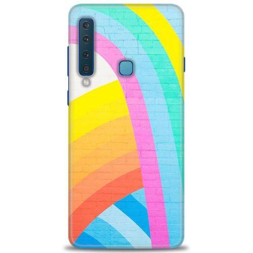 Samsung Galaxy A9 2018 Kılıf HD Baskılı Kılıf - Renkli Duvar + Tam Ekran Koruyucu