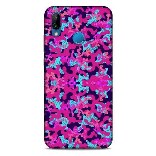 Huawei P20 Lite Uyumlu Kılıf Pembe Delisi (33) Hybrid Kılıf Kamuflaj