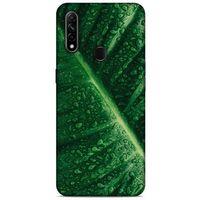 Lopard Oppo A31 Uyumlu Kılıf Bahar (31) TPU Kılıf Nemli Yaprak