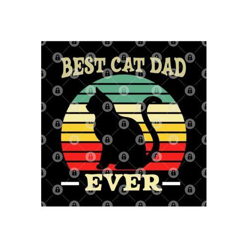 Best Cat Dad Ever Funny Cat Daddy Father Day Vintage Kupa