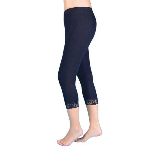 Kadın Ribana Paçası Dantelli Uzun Tayt Berrak-2104