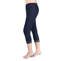 Kadın Ribana Paçası Dantelli Uzun Tayt Berrak-2104