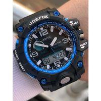 Joefox Digital Ve Analog 2 Yıl Garantili Kronmetre+Takvim+Alarm+Aydınlatma Erkek Kol Saati JOE.BK17