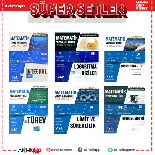 Çap Yayınları İntegral Limit Süreklilik Logaritma Diziler Fonksiyonlar II Türev Trigonometri Seti 6 Kitap
