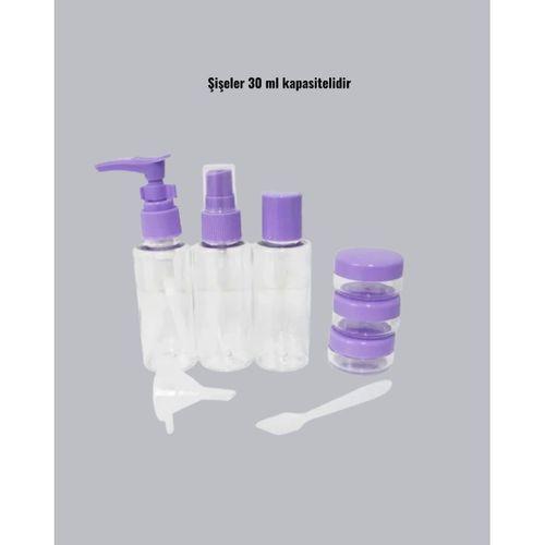 Seyahat Banyo Seti 5 Parça Şeffaf Taşıma Çantalı 30 Ml
