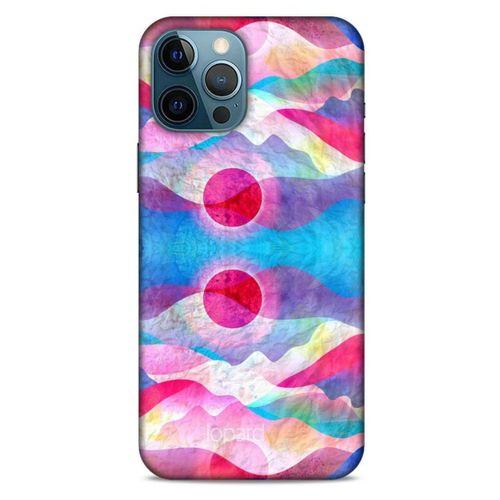 Apple iPhone 12 Pro Max Kılıf Pastel Renkler (20) Koruyucu Kılıf Fuşya Mavi