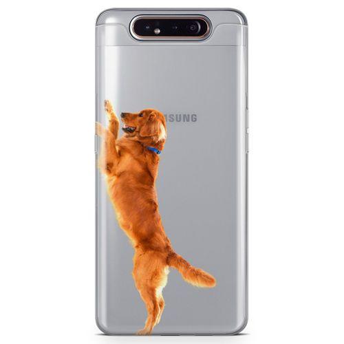 Samsung Galaxy A80 Kılıf Golden Retriever Arka Kapak Koruma Desenli Full Koruyucu