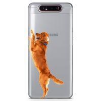 Samsung Galaxy A80 Kılıf Golden Retriever Arka Kapak Koruma Desenli Full Koruyucu