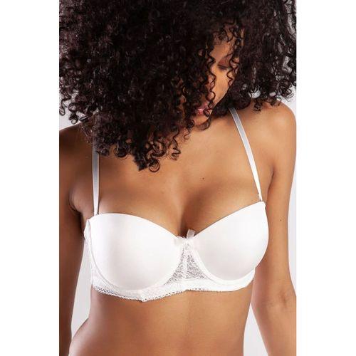 Gala Push-up Strapless Bra, Ekru Konforlu Ve Şık Sütyen, Strapless