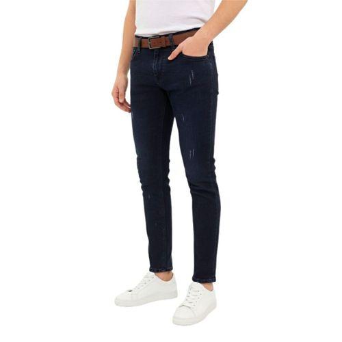 Erkek Silim Fit Jeans Tırnak Eskitme Model Pantolon 311 BGL-ST04975