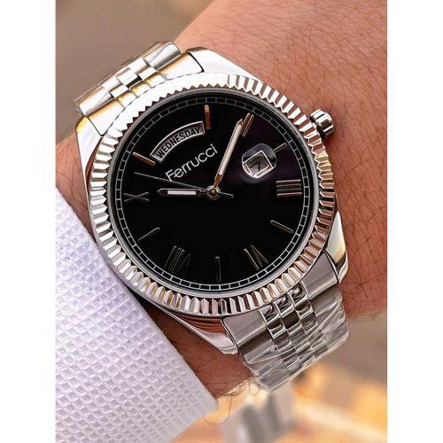 Ferrucci Nişan Ve Takım Elbiselere Özel Takvimli Kadran 2 Yıl Garantili Spor Erkek Kol Saati J3623.1