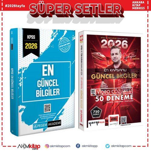 Pegem Akademi 2026 En Güncel Bilgiler Konu ve Yargı Yayınları Güncel Bilgiler Deneme Seti 2 Kitap