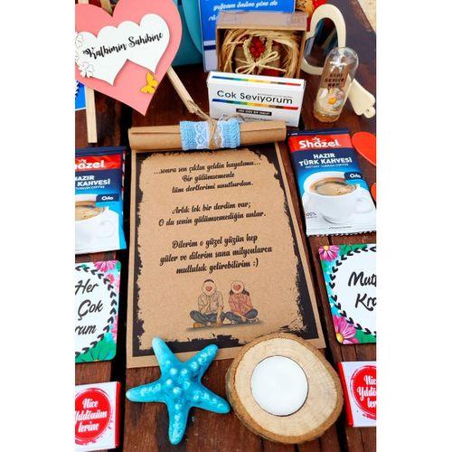 Sevgiliye Eşe Sürpriz Hediyeler Dolu Hediye Sepeti Romantik Yıldönümü Hediyesi