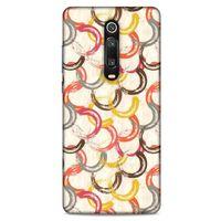 Xiaomi Mi 9T Pro Kılıf Pastel Renkler (33) Hybrid Kılıf Kahverengi Turuncu