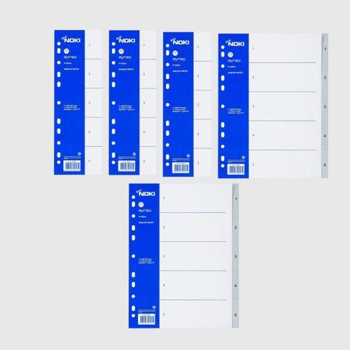 NOKİ AYRAÇ 1-5 RAKAM PP (INDEX SEPERATÖR) ( 5 Paket )
