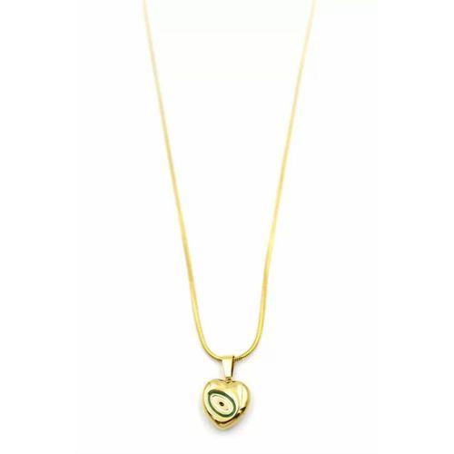 Kalp Kolye - 60 cm - Altın