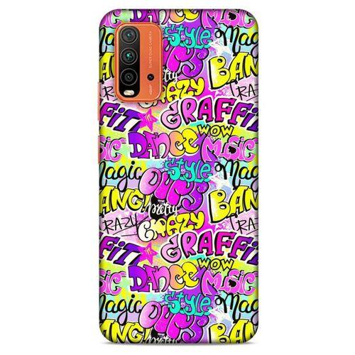 Lopard Xiaomi Redmi Note 9 4g Uyumlu Kılıf Graffitix (11) Tam Koruma