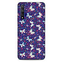 Huawei P Smart S Y8P Kılıf Kelebek Etkisi (3) Kapak Kırmızı Lacivert